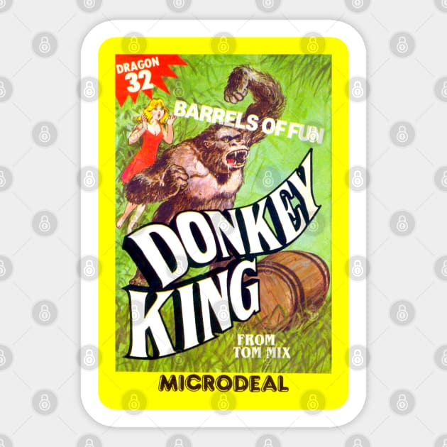 Donkey King Sticker by RetroTrader